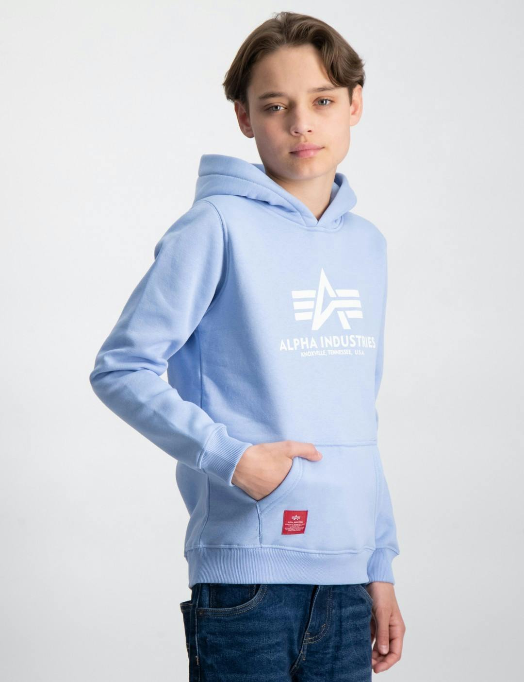 Blå Basic Hoody Kids/Teens för Kille Kids Store | Brand