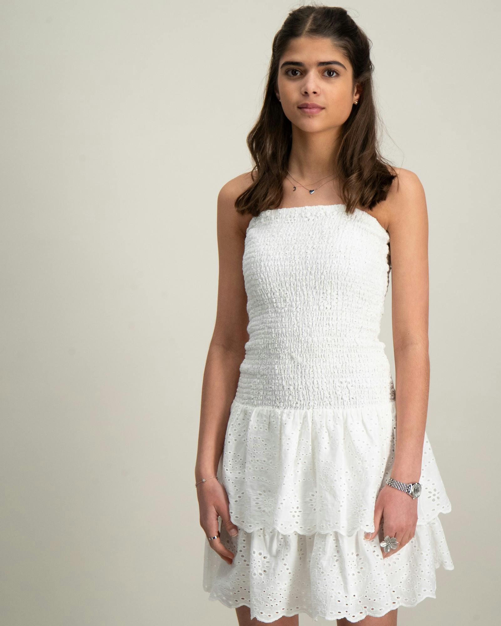 Embroidery Smock Dress