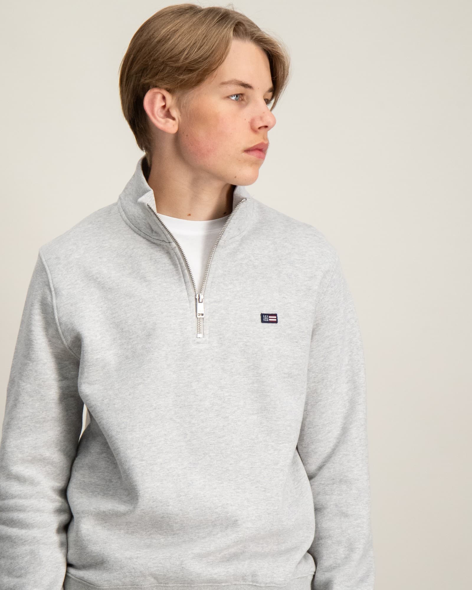 Terry Organic Cotton Half Zip Sweater