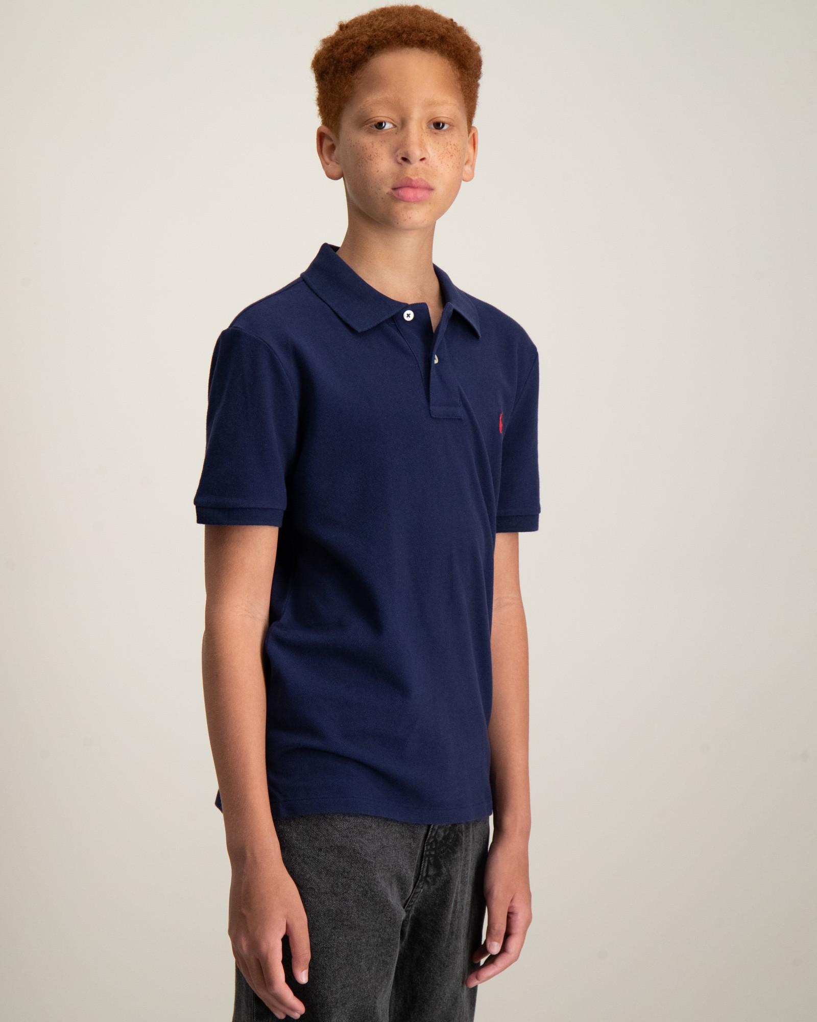 Slim Fit Cotton Mesh Polo Shirt