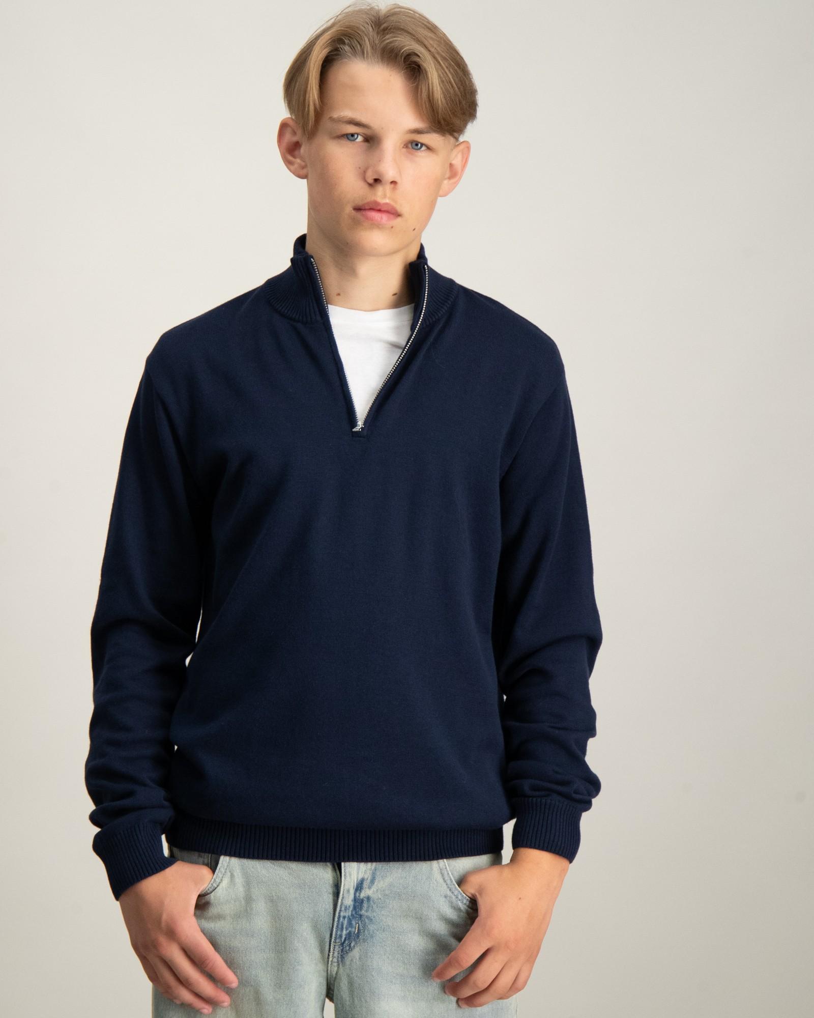 Half Zip Cotton Knit