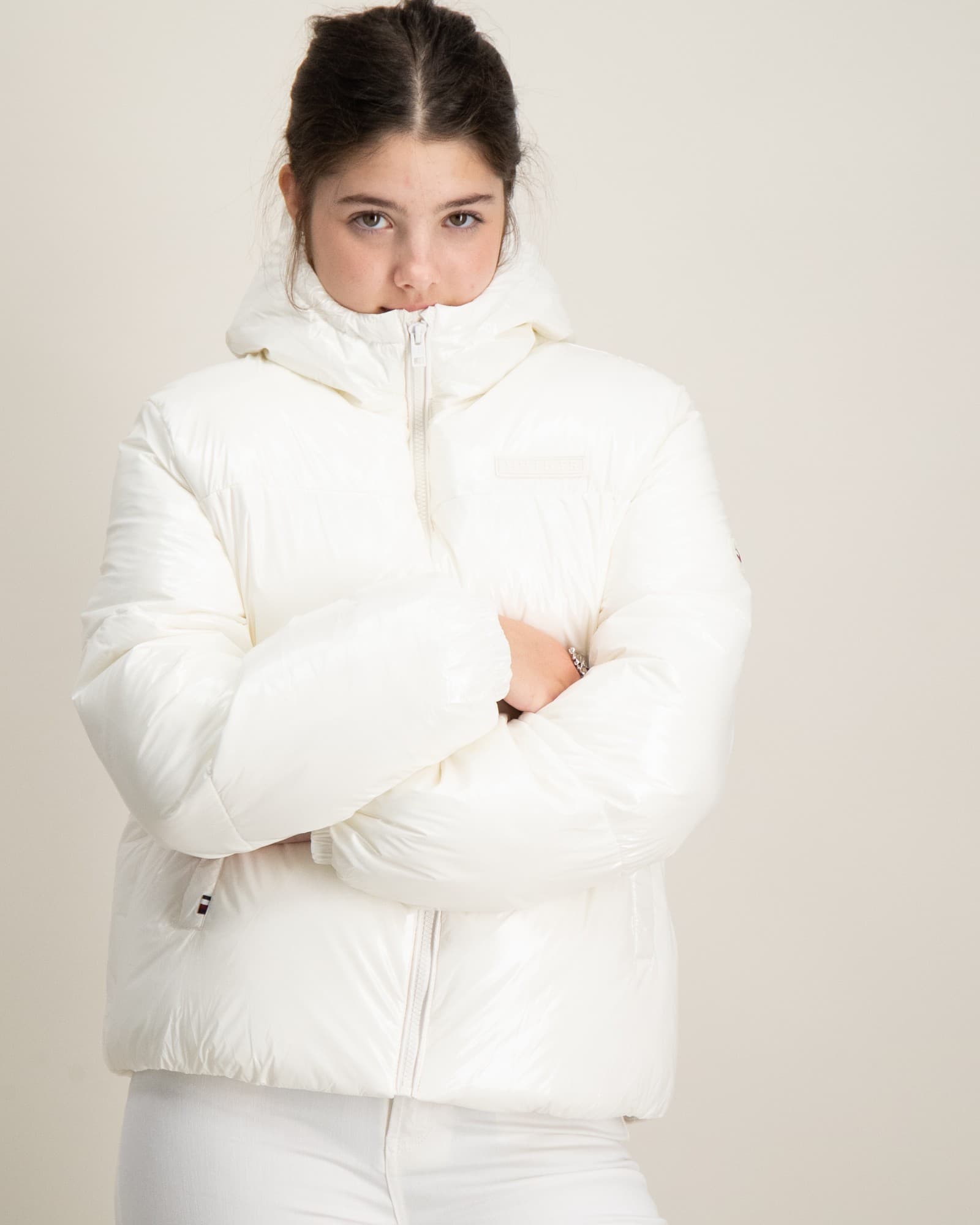 NEW YORK GLOSSY PUFFER JACKET