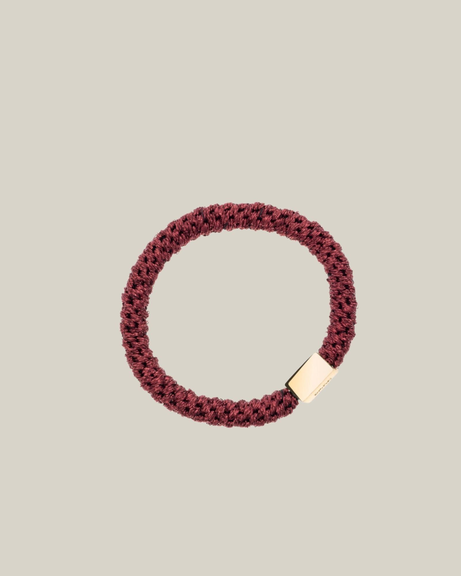 Fat Hair Tie W/Gold