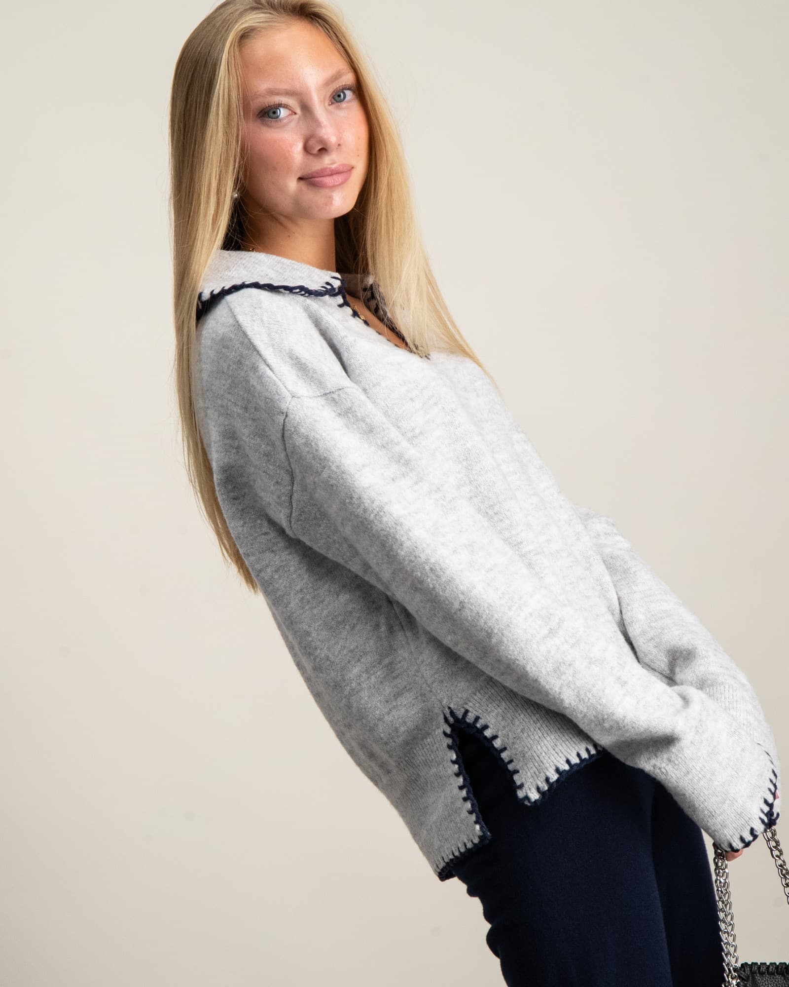 Y stitch sweater