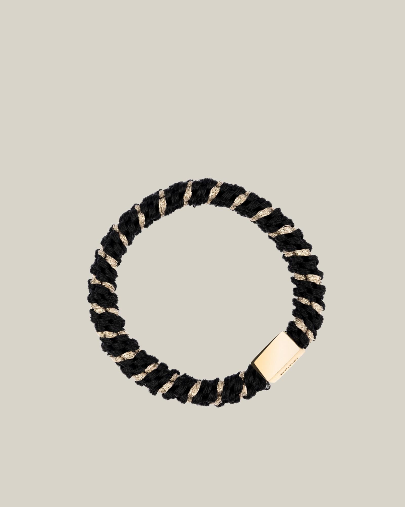 Fat Hair Tie W/Gold