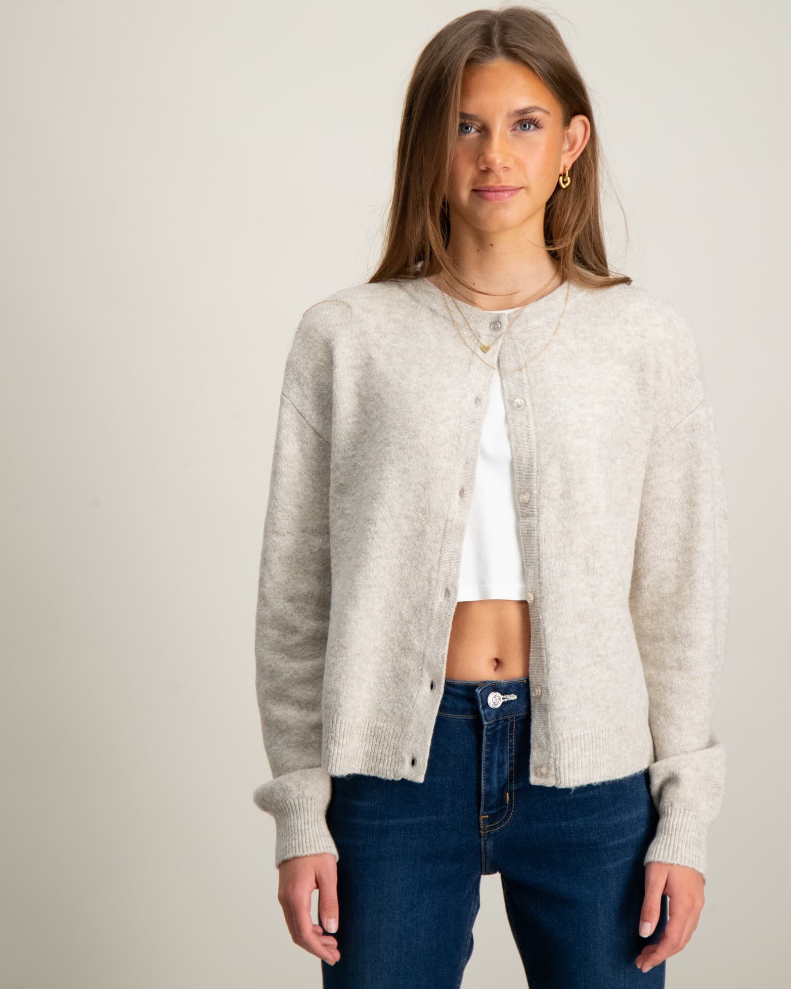 LODET LS SHORT KNIT CARDIGAN