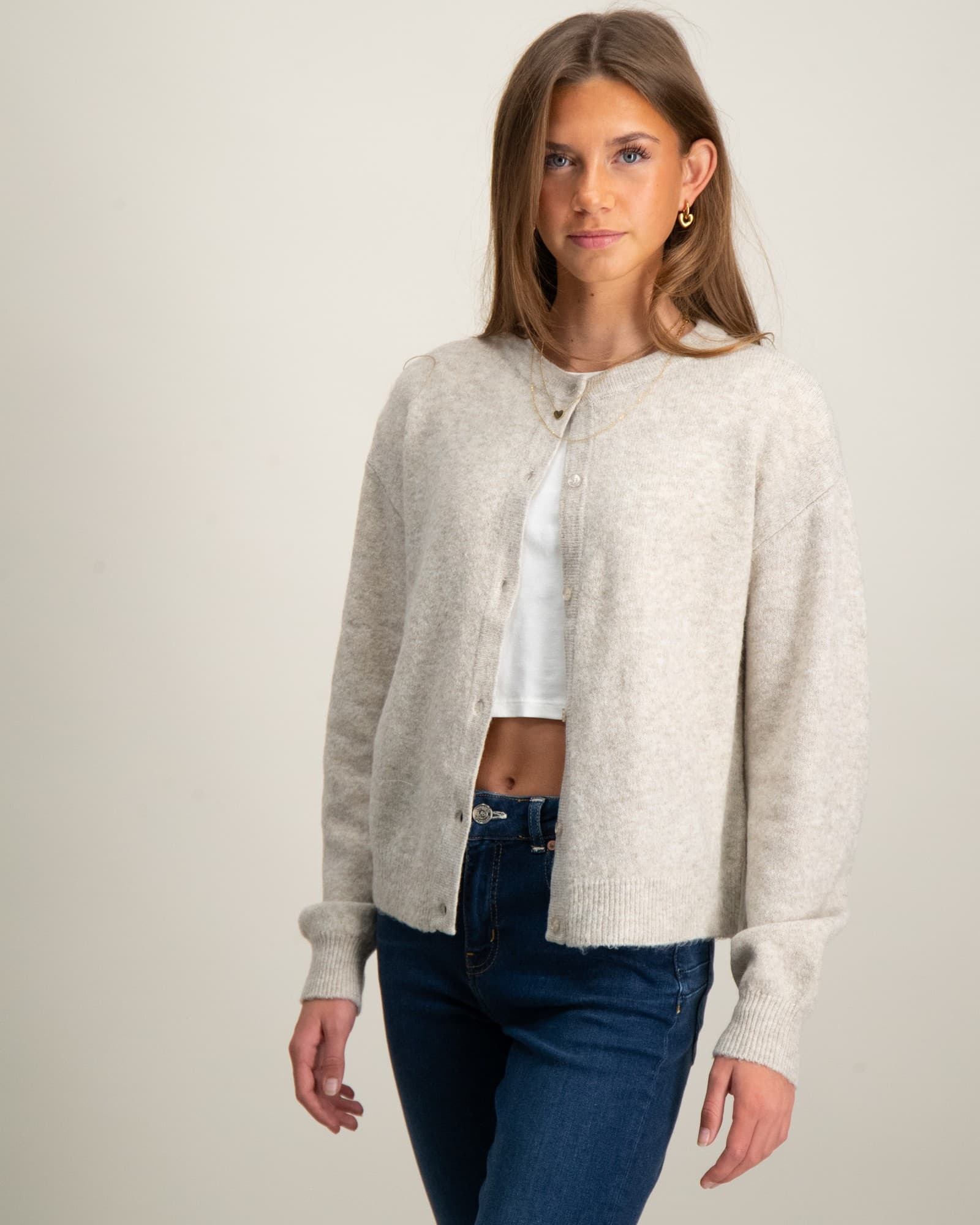 LODET LS SHORT KNIT CARDIGAN