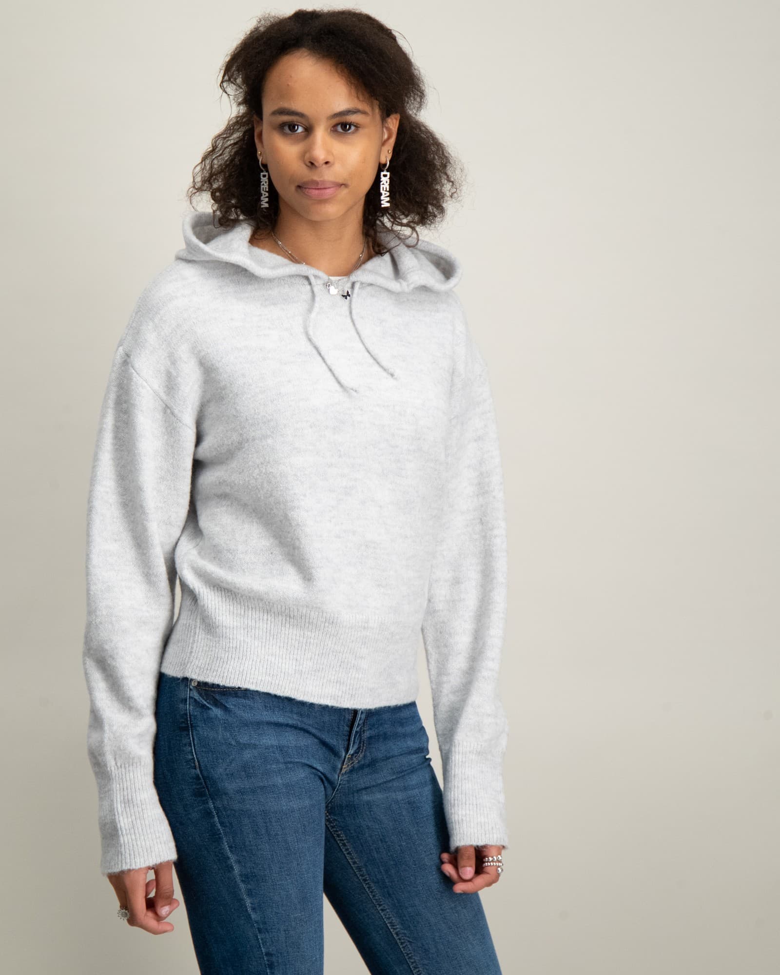 Soft knitted hoodie