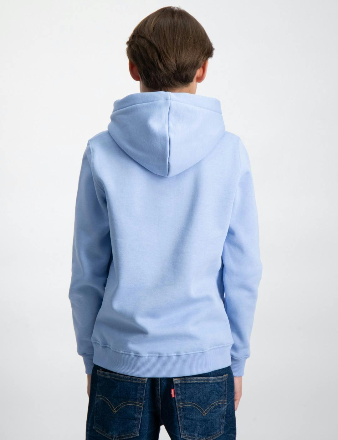 Blå Basic Hoody Kids/Teens för Kille | Kids Brand Store