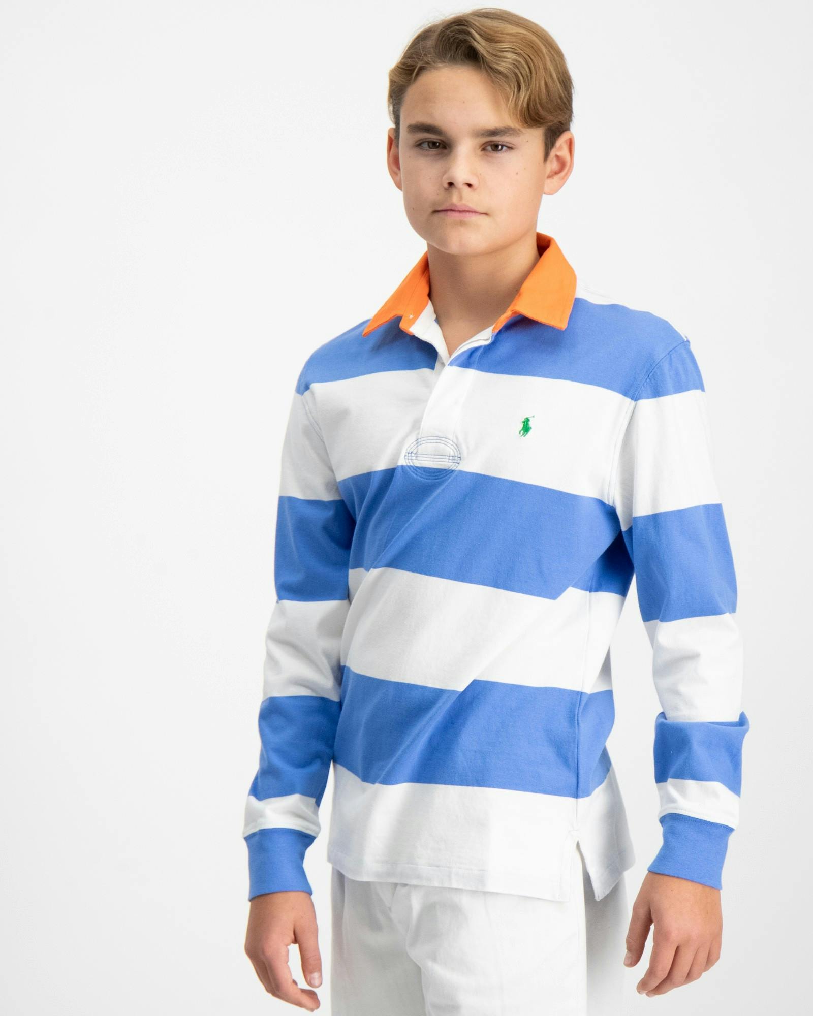 Striped Cotton Jersey Rugby Shirt