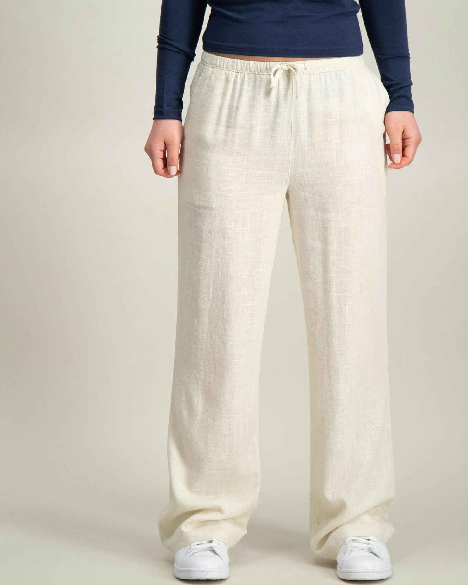Structure Straight Linen Pant