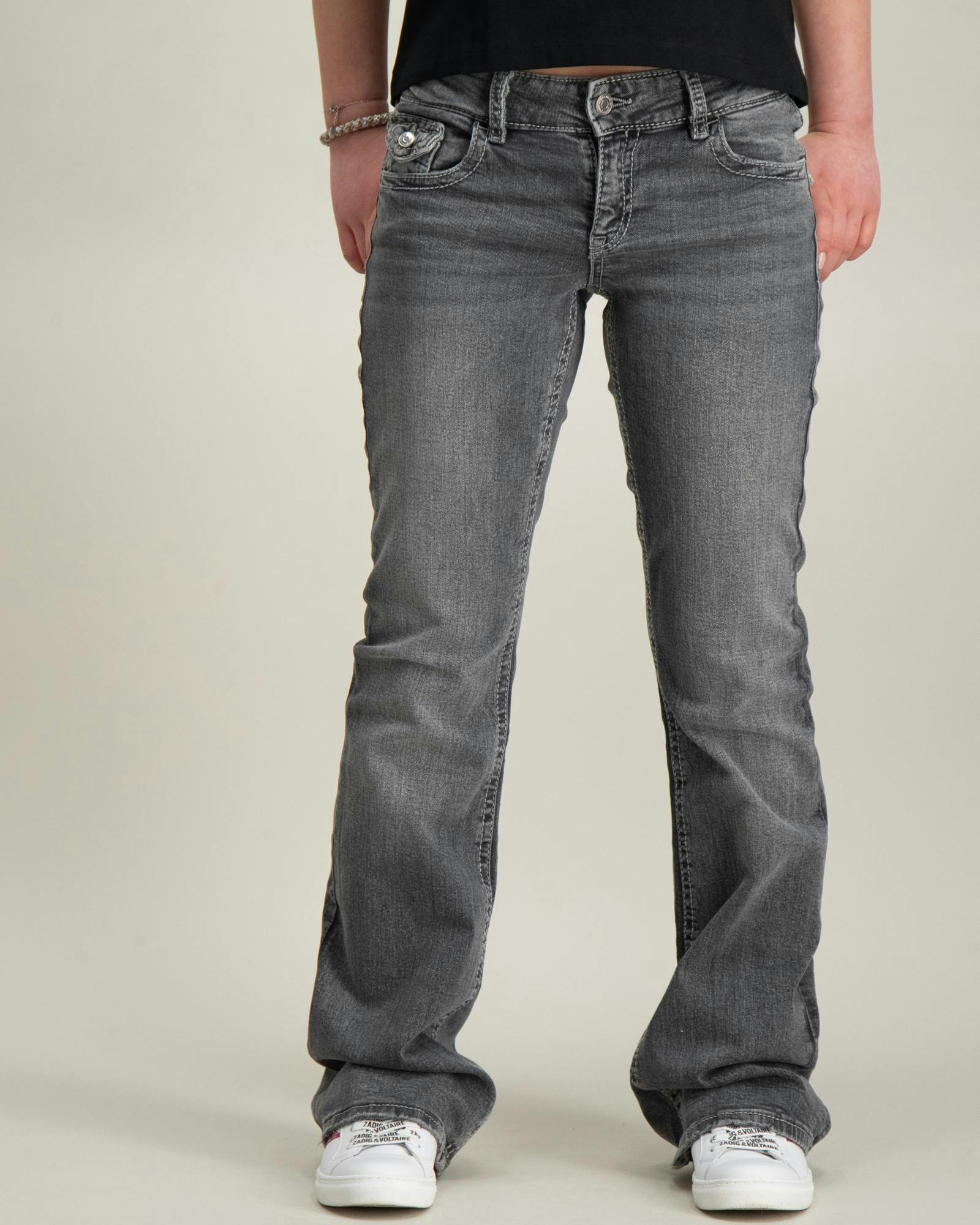 Embroidery flare jeans