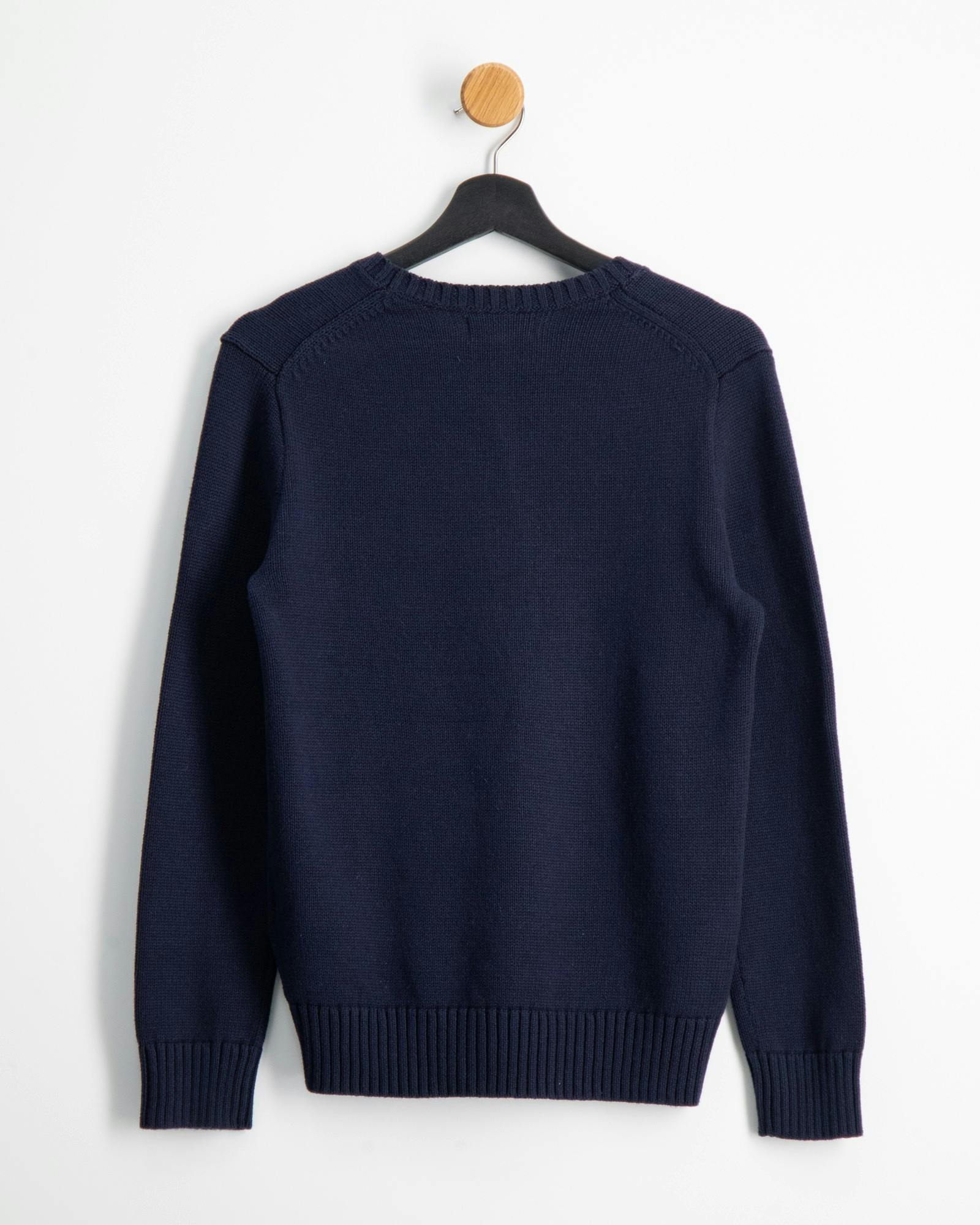 Cotton Letterman Sweater